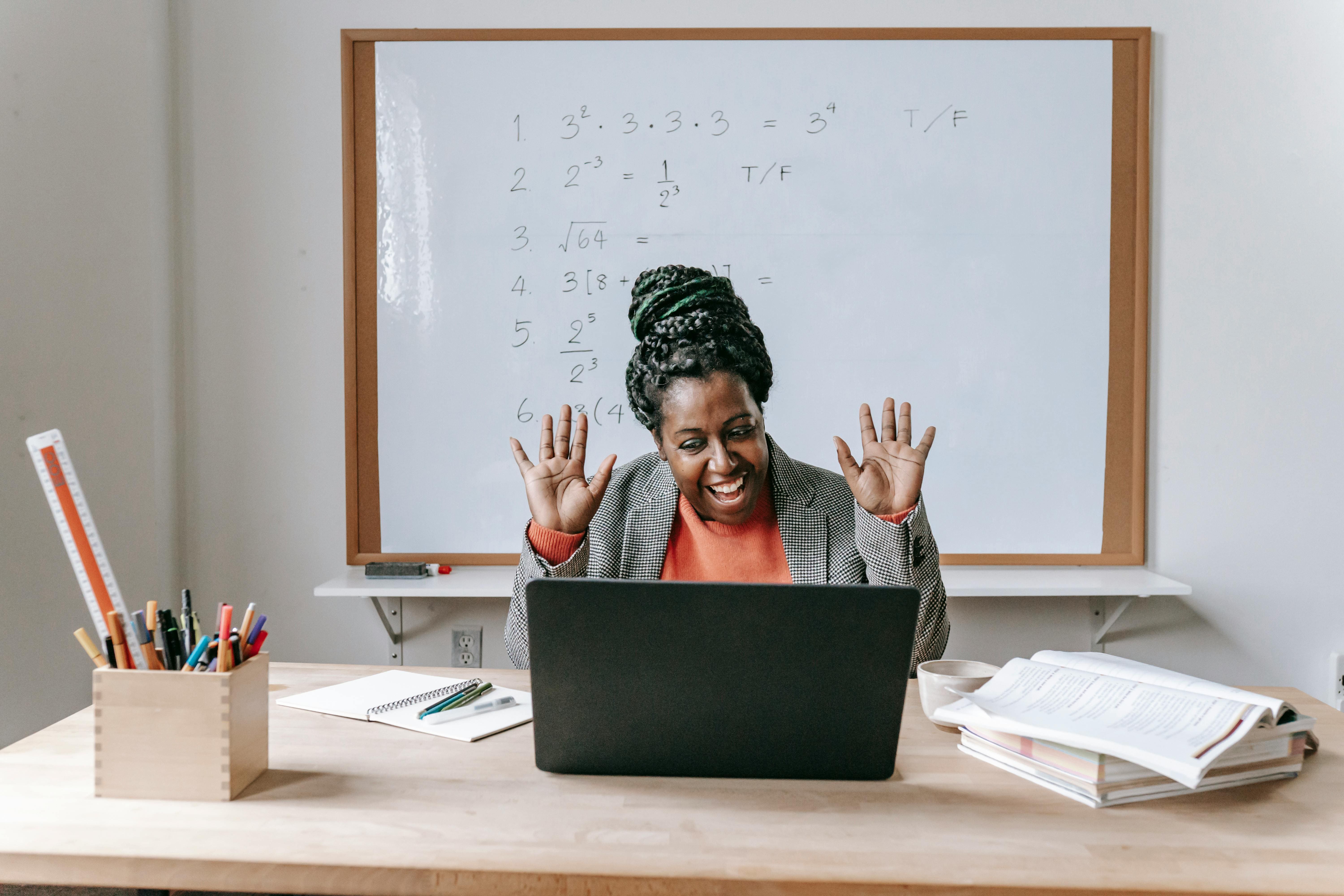 Learners building confidence through online education